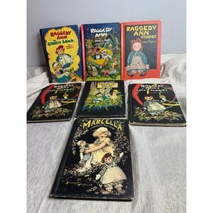 Vintage raggedy and hard back books 7 set